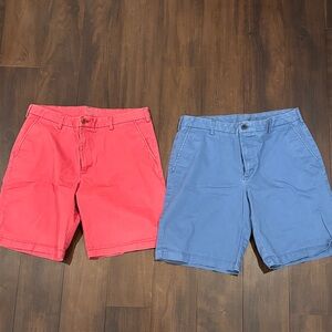 Men's Izod Red and Blue Shorts 2 Pack